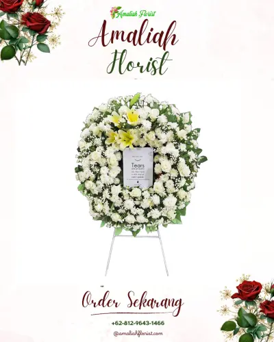 Krans Bunga Duka Cita di Sukasirnarasa